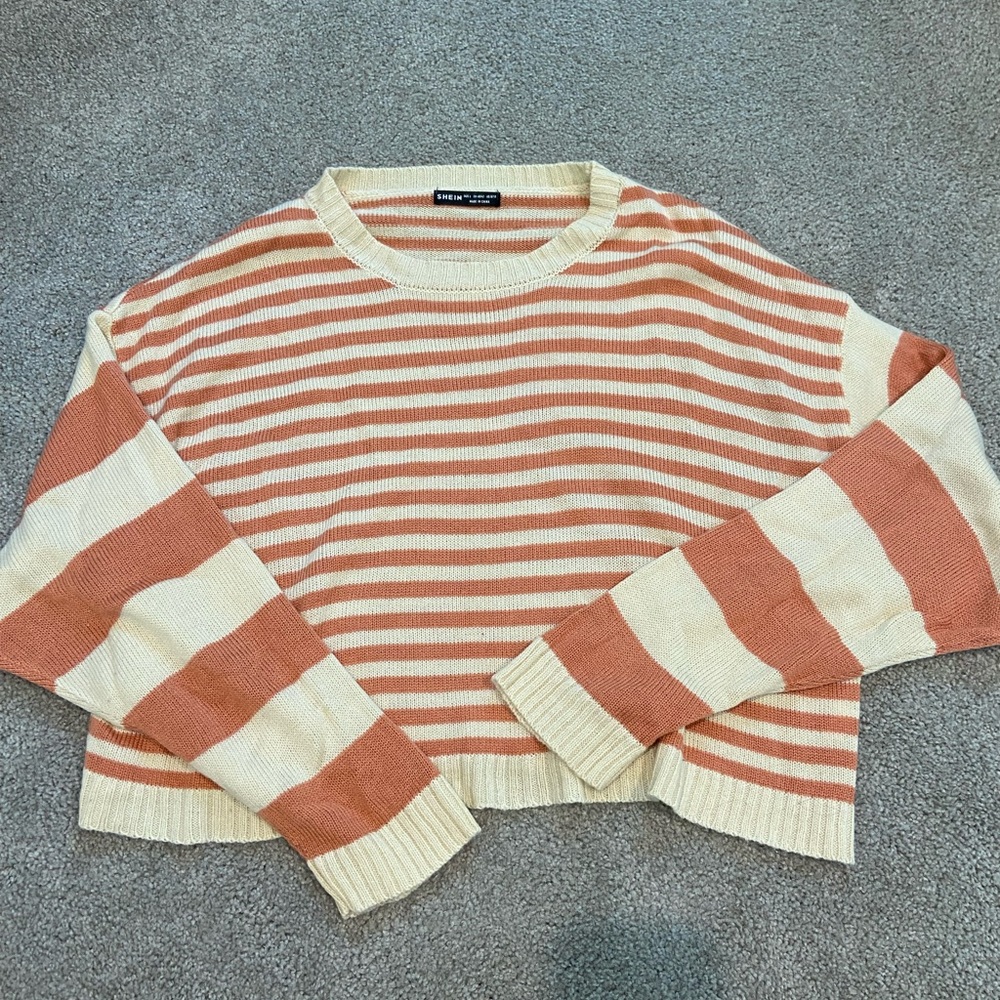 Striped Drop Shoulder Oversized Sweater